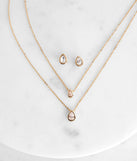 Petite Cubic Zirconia Necklace Set