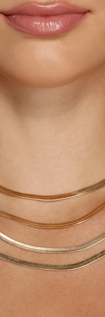 Snake Chain Layered Necklace