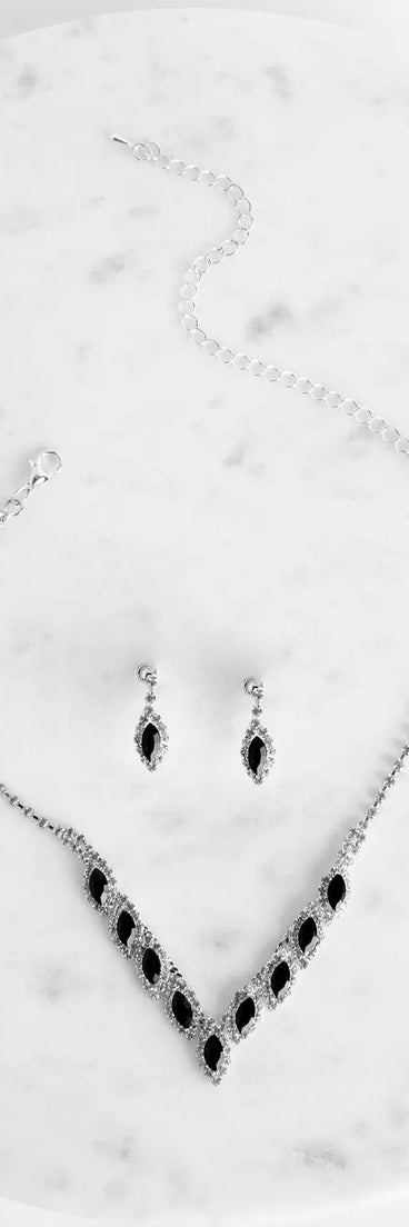 Luxe Teardrop Collar Necklace Set