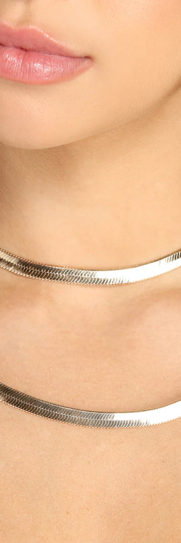 Sleek As Ever Chain Necklace Set