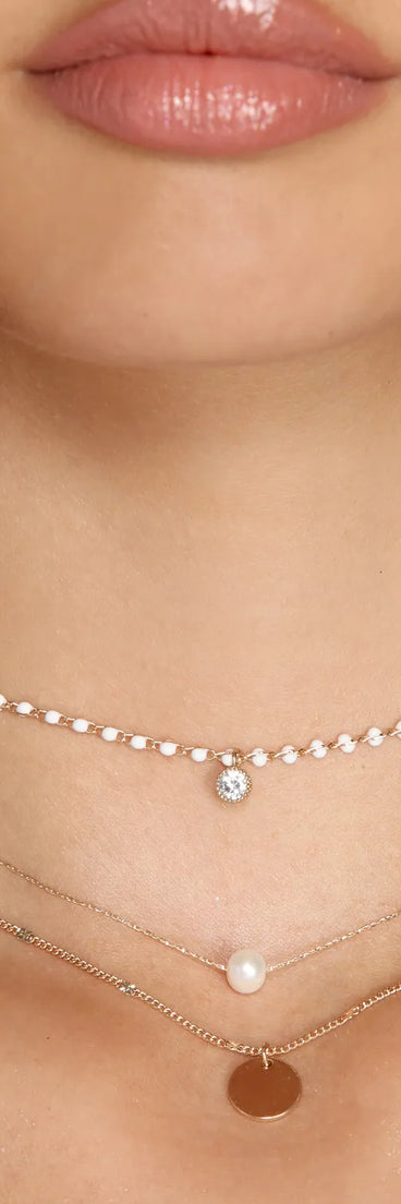 Layered In Pearls Choker Set