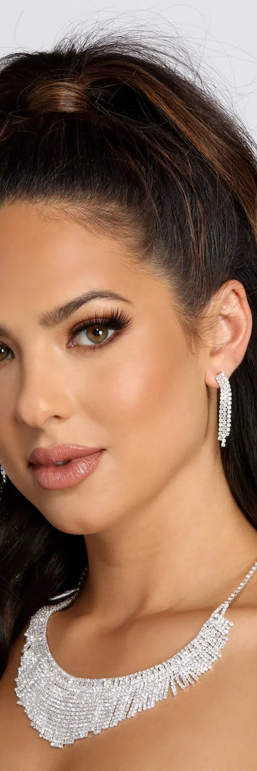 Make A Statement Fringe Necklace Set