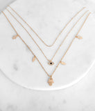 Third Eye Cubic Zirconia Layered Necklace