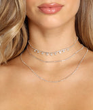 Layers Of Luster Rhinestone Choker Set