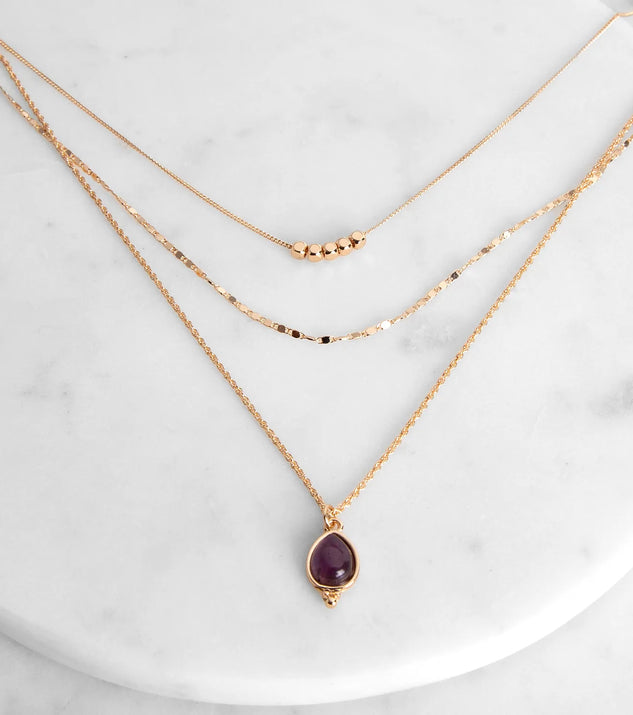 Gemstone Layered Necklace | Windsor