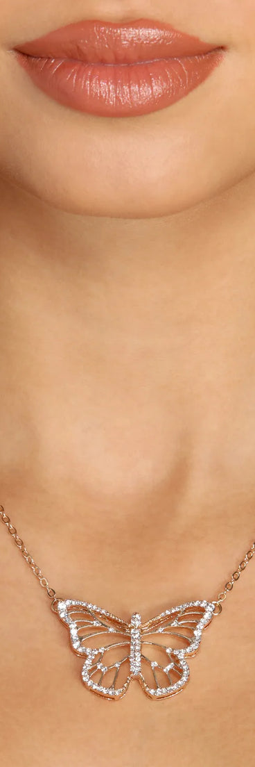 You're My Butterfly Pendant Necklace