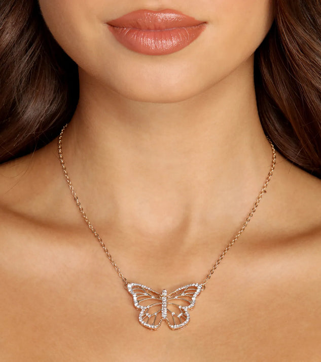 You're My Butterfly Pendant Necklace