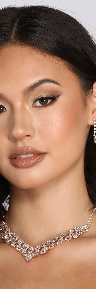 The Way You Look Tonight Rhinestone Necklace Set