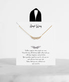 18K Gold Dipped Cubic Zirconia Dainty Wing Necklace