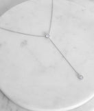 Dropping Hints Cubic Zirconia Lariat Choker