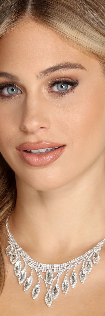 Spark Some Romance Rhinestone Necklace Set