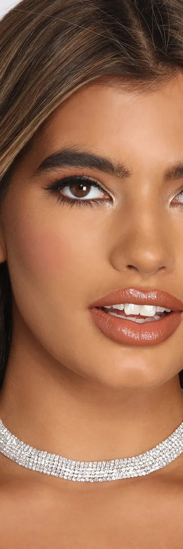 All About Me Rhinestone Necklace