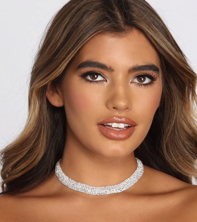 All About Me Rhinestone Necklace