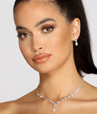 Drops Of Sparkle Rhinestone Necklace Set