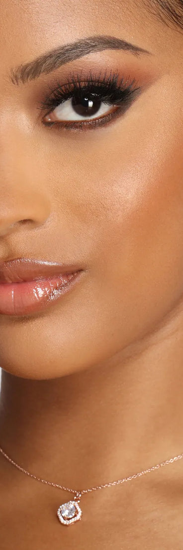 Looking For Romance Cubic Zirconia Necklace + Earring Set