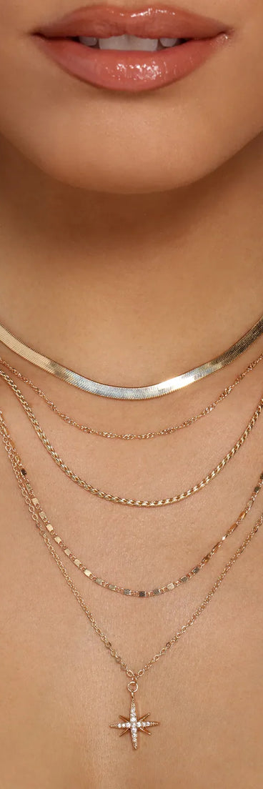 Charming Finishes Dainty Necklace Set