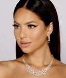 So Luxe Rhinestone Collar and Earring Set