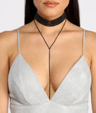 Stylish Statement Choker And Lariat