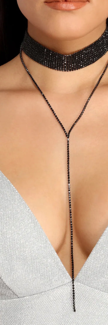 Stylish Statement Choker And Lariat