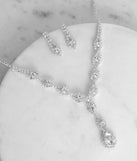 Endless Elegance Rhinestone Necklace + Earring Set