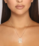 Rose Pendant Dainty Chain Necklace