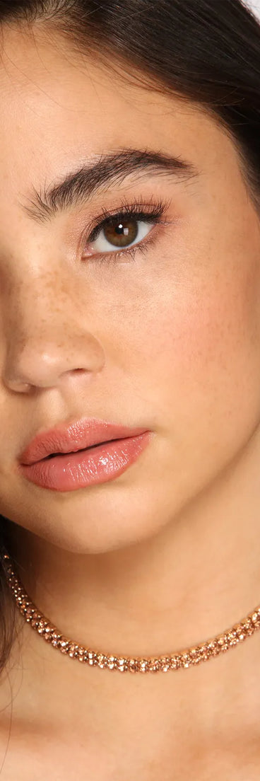 Shimmering Beauty Rhinestone Necklace And Earrings Set