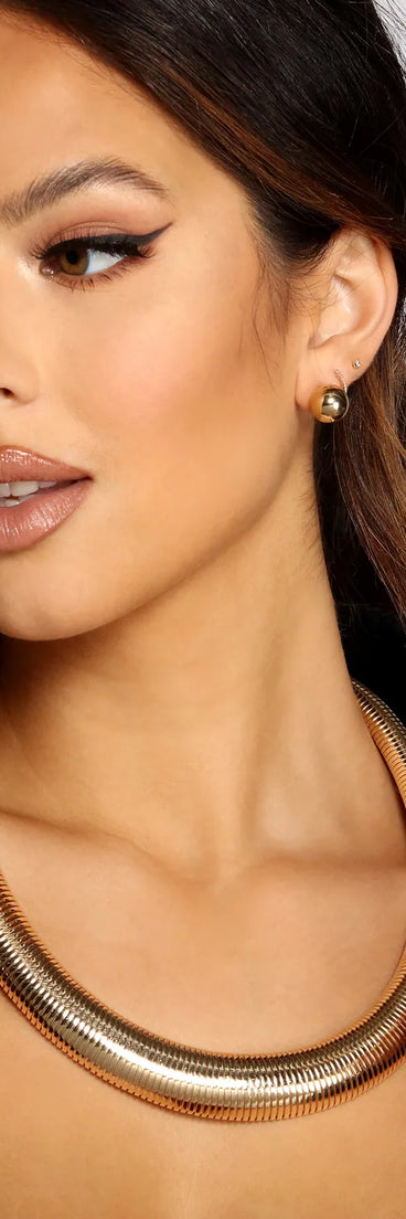 Statement Collar Necklace and Stud Set