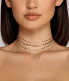 Trendy Babe Four-Pack Necklace Set