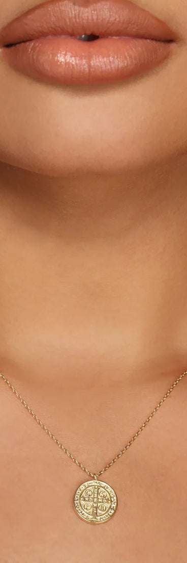 Chic Coin Charm Dainty Chain Necklace