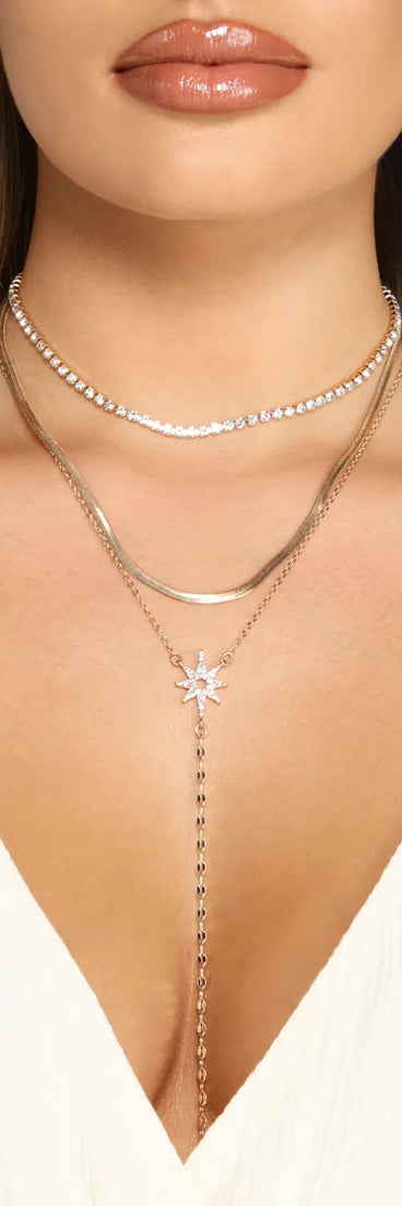 Starry Glam Three Necklace Pack