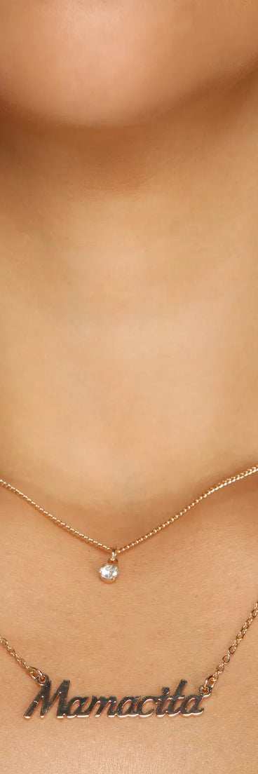 Mamacita Cubic Zirconia Necklaces