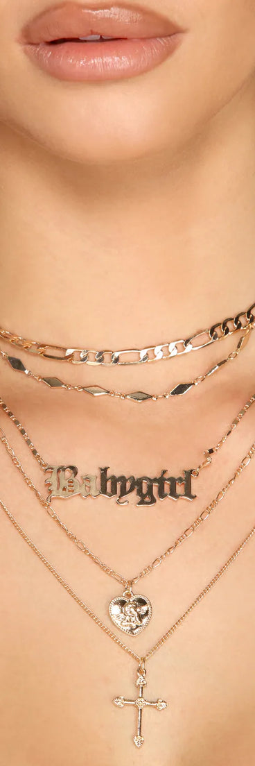 Babygirl Five Layer Necklace