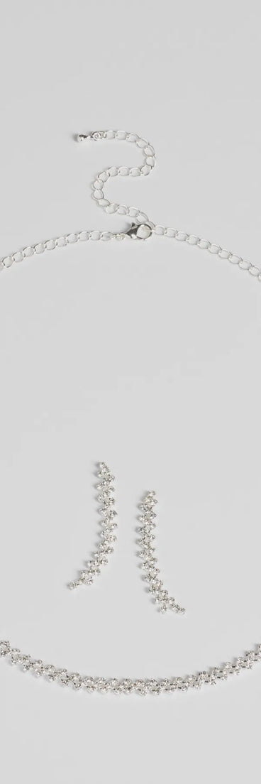 Celebrate in style with the Classic Rhinestone Collar And Duster Set, a silver formal wedding guest dress featuring an elegant silhouette and luxe details, perfect for a black-tie celebration.