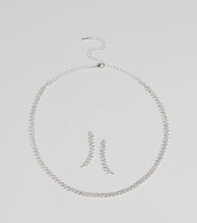 Celebrate in style with the Classic Rhinestone Collar And Duster Set, a silver formal wedding guest dress featuring an elegant silhouette and luxe details, perfect for a black-tie celebration.