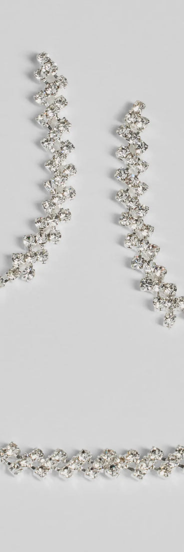 Celebrate in style with the Classic Rhinestone Collar And Duster Set, a silver formal wedding guest dress featuring an elegant silhouette and luxe details, perfect for a black-tie celebration.