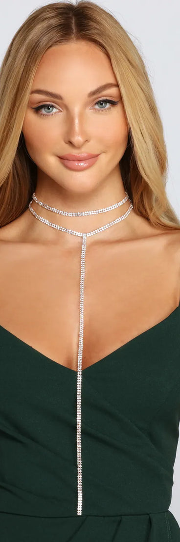 The Glam Life Rhinestone Choker Set