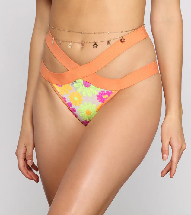 Butterfly And Sun Charms Belly Chain