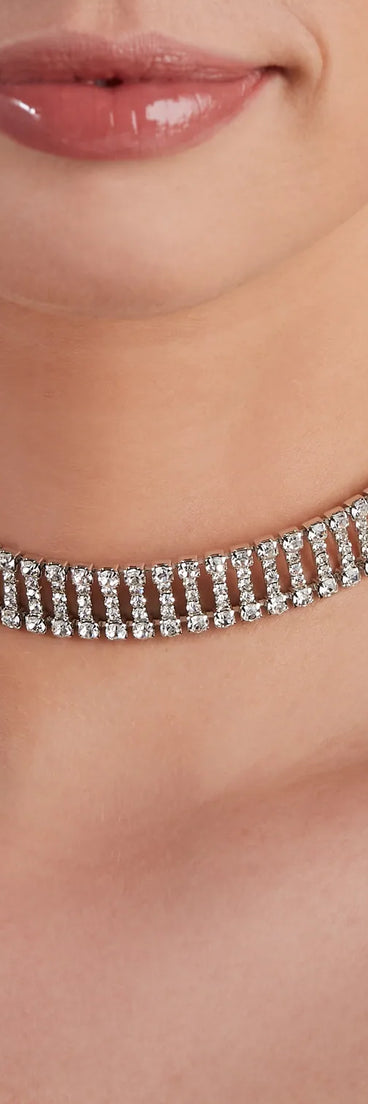 One of A Kind Rhinestone Choker