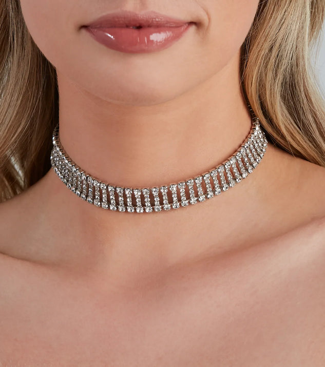One of A Kind Rhinestone Choker