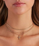 Cross My Heart Rhinestone Choker Set