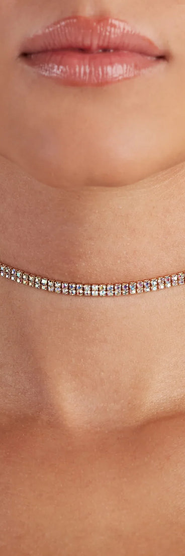 Classy Two Row Rhine Choker