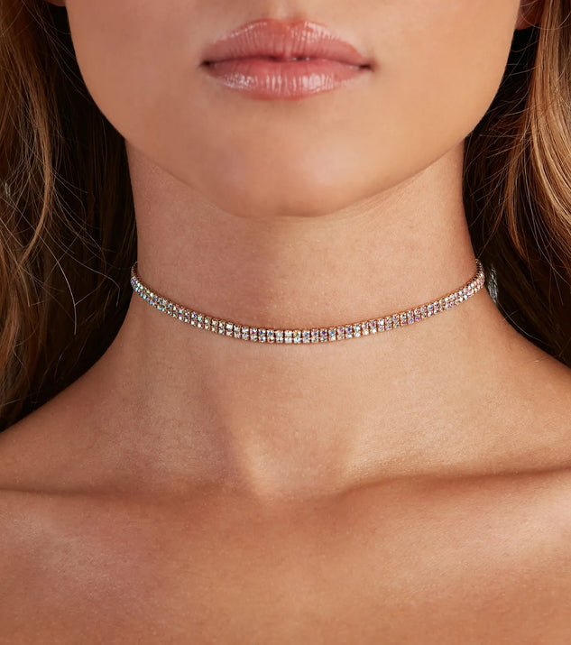 Classy Two Row Rhine Choker