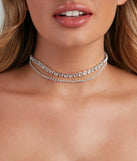Go Glam Rhinestone Choker Set