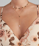 Queen Of Hearts Dainty Lariat Necklace