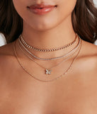 Butterfly Baby Layered Necklace