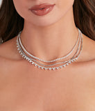 Dreamy Rhinestone Layered Necklace