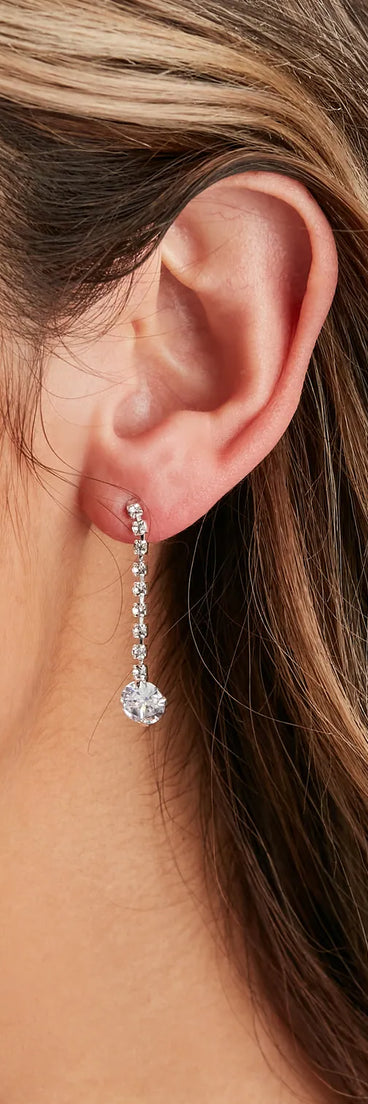 Luxe Drip Pendant Necklace And Earrings Set