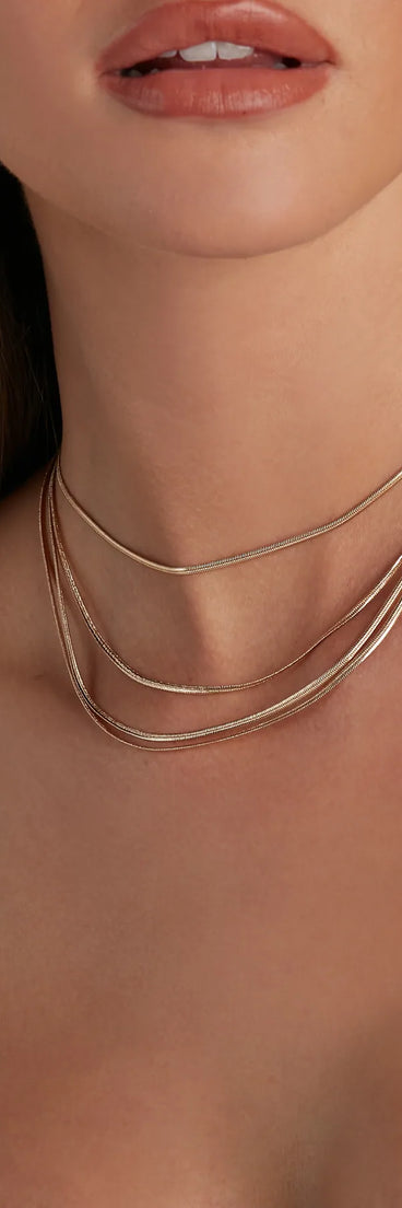 Versatile Shine Snake Chain Necklace