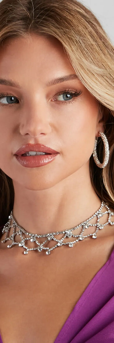 Icy Dream Rhinestone Choker