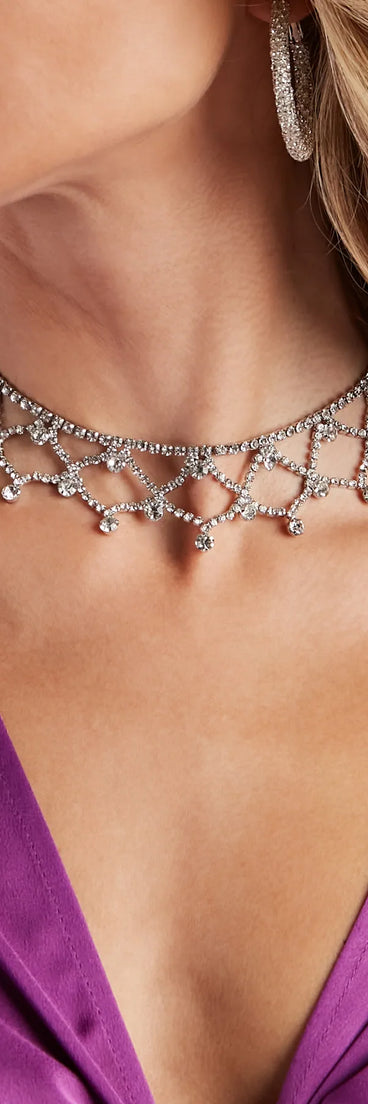 Icy Dream Rhinestone Choker